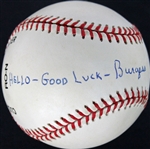 Rocky: Burgess Meredith Signed ONL Baseball (JSA)