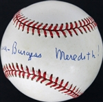 Rocky: Burgess Meredith Signed ONL Baseball (JSA)