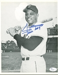 Willie Mays Signed 8 x 10 Black & White Giants Photograph (JSA)