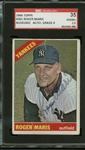 Roger Maris Signed 1966 Topps Baseball Card (PSA/JSA Guaranteed)