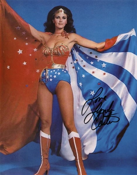 Lynda Carter Signed 11" x 14" Color Wonder Woman Photo (PSA/JSA Guaranteed)