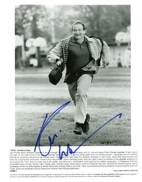 Robin Williams Signed "Jack" 8" x 10" Promotional Photograph (PSA/JSA Guaranteed)