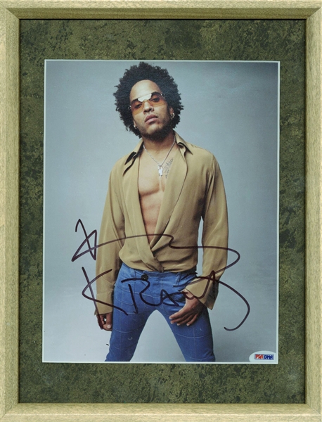 Lenny Kravitz Signed 10" x 8" Framed Photograph (PSA/DNA)