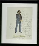 James Brown Signed & Framed 8 x 10 Image w/ I Feel Good Inscription! (PSA/DNA)