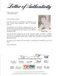 Gene Vincent Signed & Framed 8 x 10 Black & White Photograph (PSA/DNA)