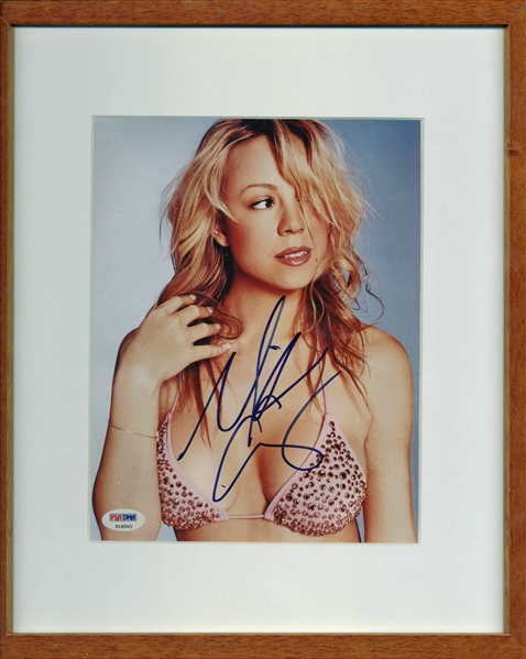 Mariah Carey Signed & Framed 8" x 10" Color Photograph (PSA/DNA)