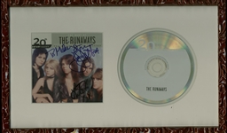 The Runaways Group Signed & Framed Best Of CD w/ Joan Jett! (PSA/DNA)