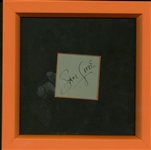 Sam Cooke Vintage Signed 2 x 2 Album Page (PSA/DNA)