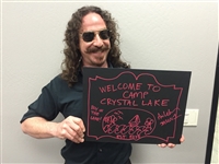 Friday the 13th: Ari Lehman (Jason) Signed 11 x 14 Camp Crystal Lake Canvas Sketch (PSA/DNA)