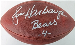 Jim Harbaugh Signed & Inscribed Bears Official NFL Football (PSA/DNA)