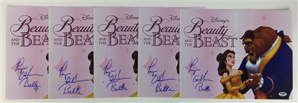 Paige O'Hara Lot of Four (4) Signed 11 x 14 Beauty and the Beast Photos (PSA/DNA)