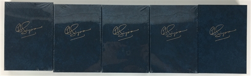 Lot of Five (5) Limited Edition Signed O.J. Simpson Hard Cover Books (PSA/JSA Guaranteed)