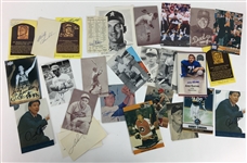 Lot of 50+ Signed Items w/ Dizzy Dean, Wilt Chamberlain & Others (PSA/JSA Guaranteed)