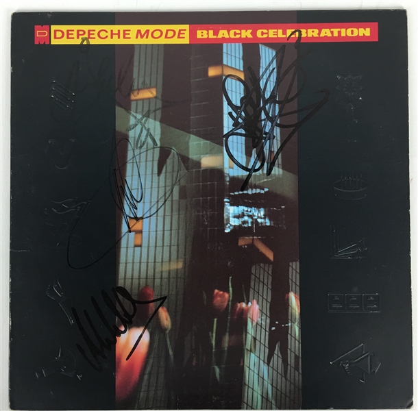 Depeche Mode Group Signed "Black Celebration" Album w/ 4 Members (PSA/DNA)
