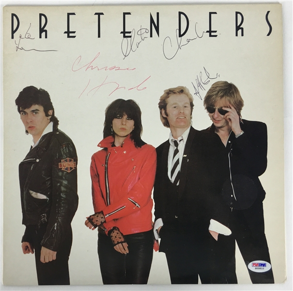 Pretenders Group Signed Album w/ 4 Members (PSA/DNA)