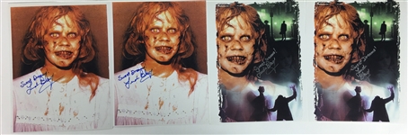 Linda Blair Lot of Four (4) Signed 8 x 10 Exorcist Photos (PSA/JSA Guaranteed)
