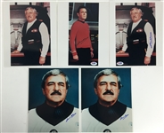 James Doohan Lot of Five (5) Signed 8 x 10 Star Trek Photographs (PSA/JSA Guaranteed)