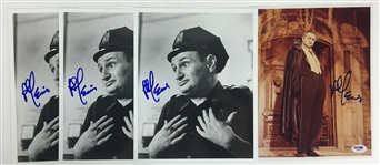 Lot of Four (4) Al Lewis Signed 8 x 10 Photographs (PSA/JSA Guaranteed)