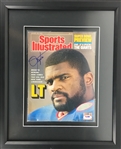 Lawrence Taylor Signed & Framed Sports Illustrated Magazine (PSA/DNA)
