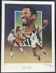 Bill Russell Signed 18x24 Christopher Paluso Lithograph (PSA/DNA)