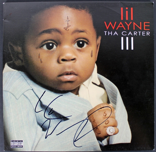 Lil Wayne Signed "Tha Carter III" Record Album (JSA)