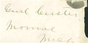 General George Custer Signed & Addressed Mailing Envelope (PSA/JSA Guaranteed)