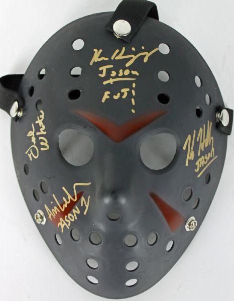 Friday the 13th Multi-Signed Jason Mask w/ 4 Sigs! (PSA/DNA)