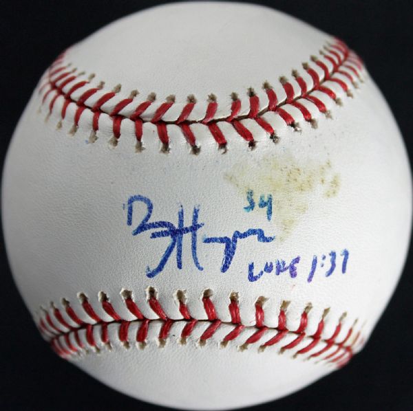 Bryce Harper Signed Pre-Rookie OML Baseball (JSA)