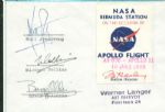 Apollo XI Crew Signed Original NASA Bermuda Station Envelope (PSA/JSA Guaranteed)