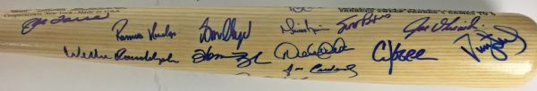 Best Ever: 1998 Yankees Near-Mint Team Signed Limited Edition Vintage Baseball Bat (PSA/JSA Guaranteed)