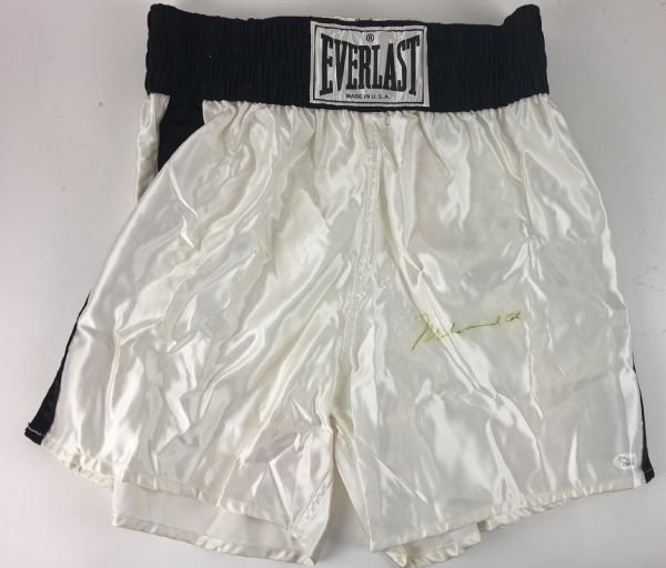 Muhammad Ali Signed Everlast Boxing Trunks (JSA)