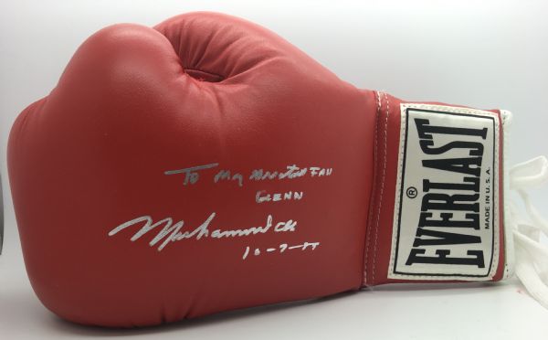 Muhammad Ali Signed Near-Mint Red Everlast Boxing Glove w/ "To My Greatest Fan" Inscription! (PSA/JSA Guaranteed)
