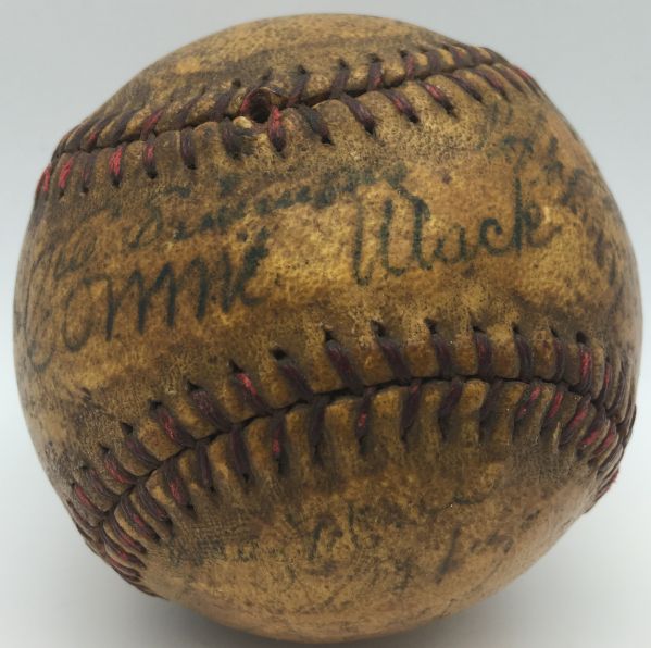 Lot Detail - 1941 Philadelphia Athletics Team Signed Baseball w/ 26 ...