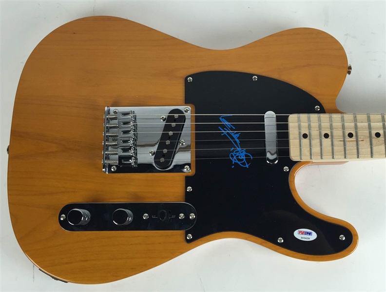 The Rolling Stones: Keith Richards Rare Signed Fender Squier Butterscotch Telecaster Guitar - Designed to the Same Style as Keiths Guitar of Choice! (PSA/DNA)