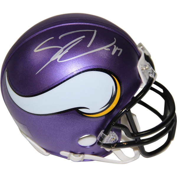 Stefon Diggs Signed Vikings Mini Helmet (Steiner Sports)