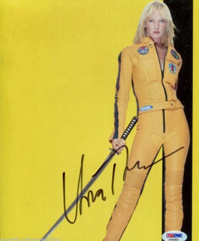 Uma Thurman In-Person Signed 8" x 10" Color Photo from "Kill Bill" (PSA/DNA)