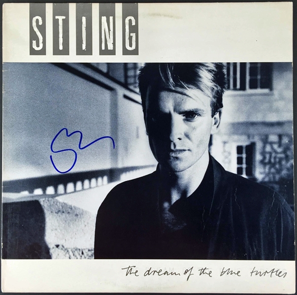 Sting In-Person Signed "The Dream of the Blue Turtles" Record Album Cover (PSA/JSA Guaranteed)