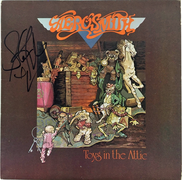Aerosmith: Steven Tyler Signed "Toys in the Attic" Album Cover (PSA/JSA Guaranteed)