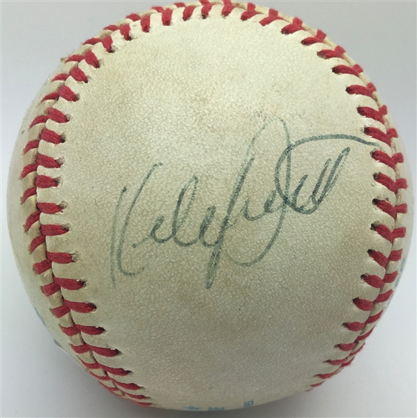 Kirby Puckett Superb Signed Game Used OAL Baseball (PSA/DNA)