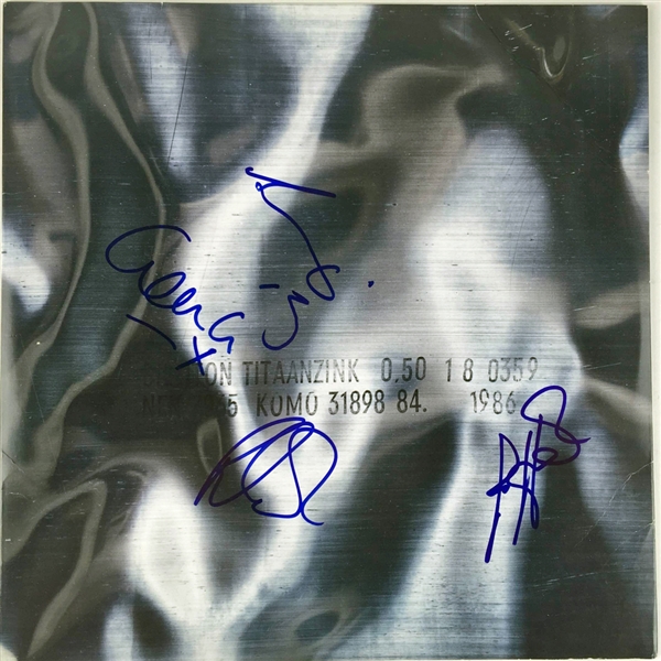 New Order Group Signed "Brotherhood" Record Album Cover (PSA/JSA Guaranteed)