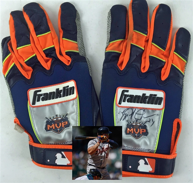 2014 Miguel Cabrera Game Worn & Signed Personal Model Batting Gloves (PSA/JSA Guaranteed)