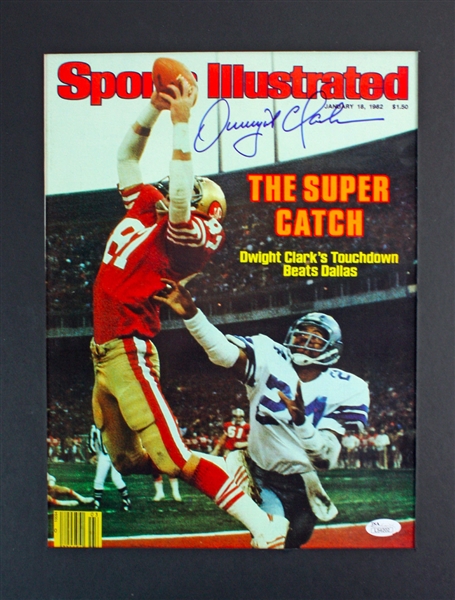 Dwight Clark Signed 11" x 14" Sports Illustrated "The Catch" Photographed (JSA)