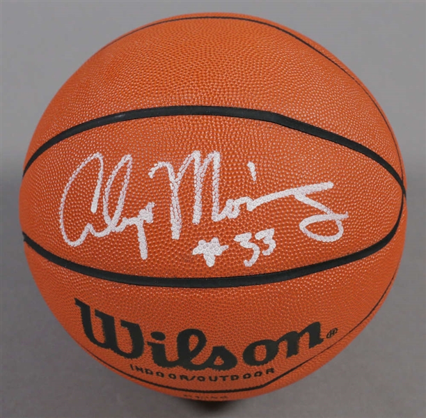 Alonzo Mournig Signed I/O Basketball (JSA)