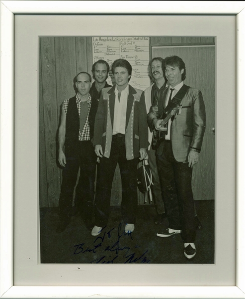 Rick Nelson Signed & Framed 8" x 10" Black & White Photograph (PSA/DNA)