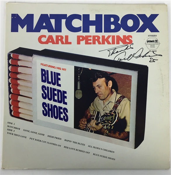 Carl Perkins Signed "Matchbox" Album (PSA/DNA)