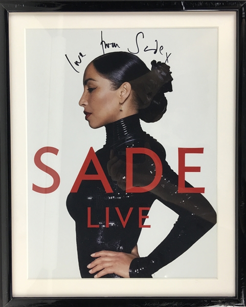 Sade Signed & Framed 11" x 14" Color Photograph (PSA/DNA)