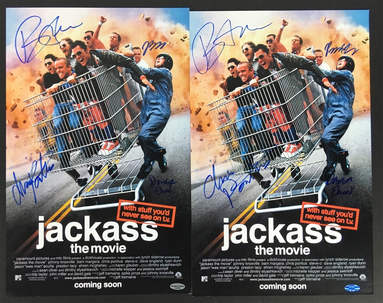 Lot of 17 "Jackass The Movie" Color 11" x 17" Photo Posters (PSA/JSA Guaranteed)