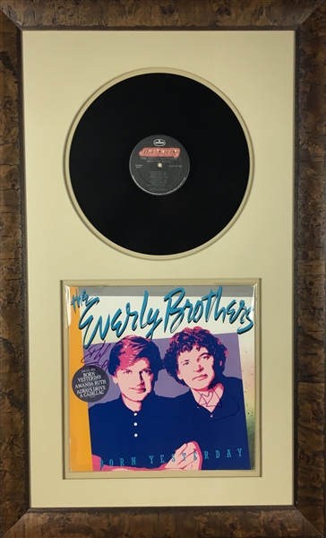 The Everly Brothers Group Signed & Framed "Born Yesterday" Album (PSA/DNA)