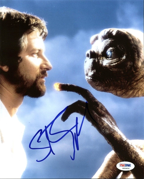 Steven Spielberg Superb Signed 8" x 10" Color Photo w/ "E.T." (PSA/DNA)