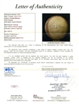 Thurman Munson Single Signed OAL Game-Used Baseball (JSA)